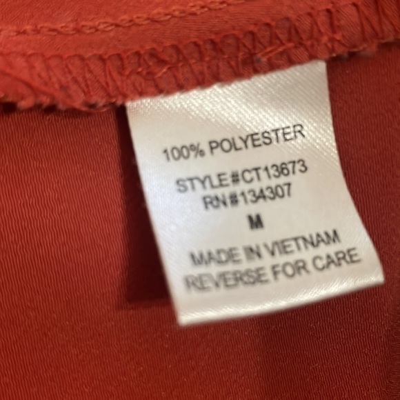Maude Perfect Fall Orange Blouse. Size medium - Picture 6 of 8